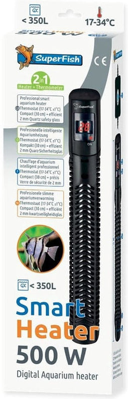 Superfish Smart Heater Digital 30 cm - Verwarming - 500 Watt Tot 350 Liter