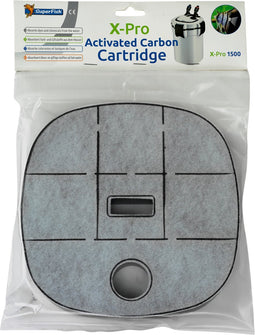 Superfish X Pro Aquarium Buitenfilter 1000 Carbon Cartridge - Filtermateriaal - Wit Grijs