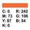 Superior Achtergrondpapier 39 Bright Orange 1,35 x 11m