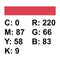 Superior Achtergrondpapier 56 Scarlet 1,35 x 11m