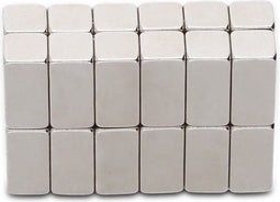 Supermagneetjes - Magneten voor radiatorfolie 20 stuks - Blokmagneten - Vernikkeld