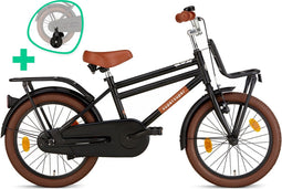 Supersuper Cooper - Kinderfiets - Jongensfiets - 18 inch - Mat Zwart