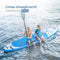 Supper Sup Board XL - Max. 220KG - Opblaasbaar – Paddle Board – Verstelbare Peddel – Waterdicht Telefoonhoesje – Zitje – Pomp – Vin – Leash – Draagtas – 335 x 81 cm