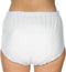 Suprima 1222 Incontinentiebroekje slip, PVC/PES, UNISEX, met drukknopen, wit (48) (heupomtrek 114 cm)