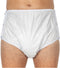 Suprima 1222 Incontinentiebroekje slip, PVC/PES, UNISEX, met drukknopen, wit (48) (heupomtrek 114 cm)