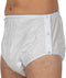 Suprima 1222 Incontinentiebroekje slip, PVC/PES, UNISEX, met drukknopen, wit (48) (heupomtrek 114 cm)