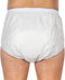 Suprima 1222 Incontinentiebroekje slip, PVC/PES, UNISEX, met drukknopen, wit (48) (heupomtrek 114 cm)