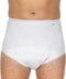 Suprima 1245 Incontinentiebroekje, slip, katoen, PU KRUIS, UNISEX, wit (46) (heupomtrek 110 cm)