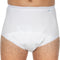 Suprima 1245 Incontinentiebroekje, slip, katoen, PU KRUIS, UNISEX, wit (50) (heupomtrek 118 cm)