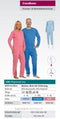 SUPRIMA 4688 DAMES PATIËNTEN OVERALL + RUG/BENENRITS (M=40/42) BLAUW