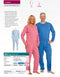 SUPRIMA 4688 DAMES PATIËNTEN OVERALL + RUG/BENENRITS (S=36/38) BLAUW