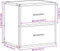 vidaXL - Nachtkastjes - 2st - wandgemonteerd - 40x31x39,5cm - bruin - eikenkleurig