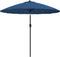 vidaXL - Parasol - met - aluminium - paal - 270 - cm - azuurblauw