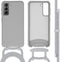 iMoshion Hoesje Geschikt voor Samsung Galaxy S21 Hoesje Met Koord - iMoshion Color Backcover met afneembaar koord - Grijs