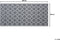 SURAT - Outdoor kleed - Grijs - 90 x 180 cm - Polypropyleen