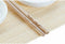 Sushi-set DKD Home Decor Bamboe Plastic Keramiek Wit Natuurlijk Orientaals 28,8 x 19,8 x 3 cm (7 Onderdelen) (28,8 x 19,8 x 3 cm