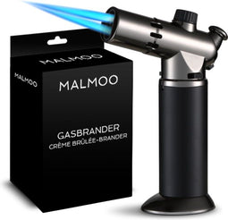 Malmoo Gasbrander - Professionele Crème Brûlée Brander - Navulbaar - Zilver - 4.6g