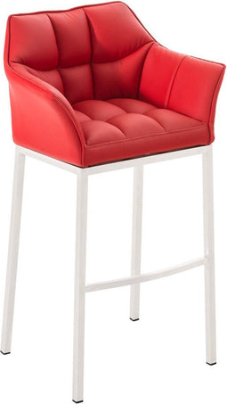 Barkruk Sarpsborg Kunstleer met 4-poots frame W, Blauw