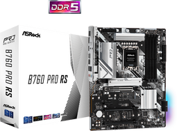 ASRock B760 Pro RS - Moederbord ATX - Intel LGA 1700 - 4x DDR5 - 128 GB maximum geheugen - 2.5 Gigabit Ethernet