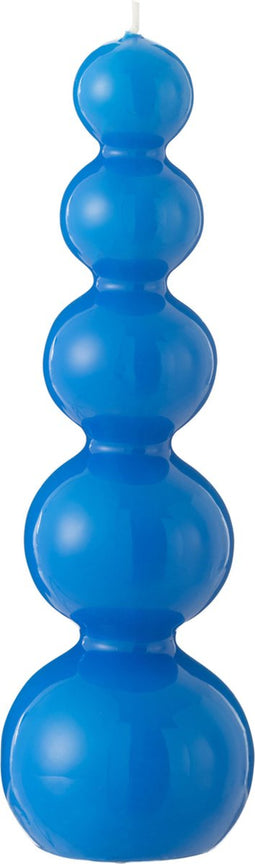 J-Line kaars Kalebas - blauw - 25U