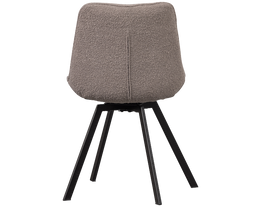 Sutton Draaistoel BouclÉ Warm Grijs - WOOOD