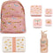 BEAU by Bo A Little Lovely Company Back to school set - Rugzak/Drinkfles RVS/4 Snackdozen/Lunchbox - Vlinder