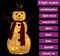 vidaXL - Decoratieve - sneeuwpop - LED - 60 - cm - luxe - stof