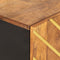 vidaXL - Hoge - kast - 60x33,5x100 - cm - massief - mangohout - bruin - en - zwart