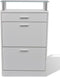 vidaXL - Schoenenkast - met - lade - en - glazen - schap - wit - hout