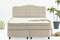 Dreamhouse Marrakech Opberg Boxspring Bed - 160x200 - VELVET BEIGE - Met veel Opbergruimte en Inclusief Hoofdbord.