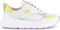 PS Poelman Cibel - Dames Leren Chunky Runner Sneaker - Wit Lila Geel