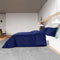vidaXL - Dekbedovertrekset - 140x200 - cm - katoen - marineblauw