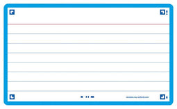 Oxford Flash 2.0 - Flashcards - Gelijnd - A7 - Turquoise rand - 80 stuks