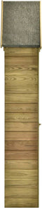vidaXL - Tuinschuur - met - deur - 69,5x32x178 - cm - geïmpregneerd - grenenhout