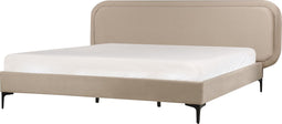 SUZETTE - Tweepersoonsbed - Beige - 180 x 200 cm - Polyester