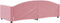 vidaXL - Slaapbank - 90x200 - cm - fluweel - roze