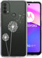 iMoshion Hoesje Geschikt voor Motorola Moto E30 / Moto E40 Hoesje Siliconen - iMoshion Design hoesje - Transparant / Dandelion