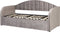 Beliani EYBURIE - Onderschuifbed - Grijs - Fluweel