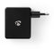 Nedis WCHAU481ABK - USB-wandlader - 4 poorten 2,4 A zwart