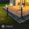 BRILONER - Solar padlamp - Schemersensor - IP44 - CCT - Zwart - 66 x 5 x 12,5 cm