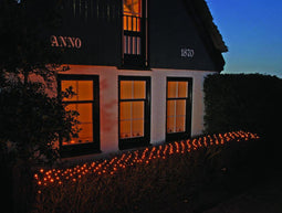 Anna's Collection Kerstverlichting lichtnet - 240 led lampjes - warm wit - 80 x 500 cm - heg lampjes
