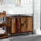 vidaXL - Wastafelkast - 80x30x60 - cm - bewerkt - hout - oud - houtkleurig