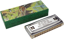 Hohner Echo Harp 64 C/G - Tremolo mondharmonica - Legendarisch model - origineel Hohner
