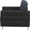 ABERDEEN - Fauteuil - Zwart - Polyester