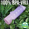 Hup Motivatie Drinkfles - Waterfles 1 Liter - Tijdmarkering en Drinktuit - Paars/Roze
