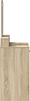 vidaXL - Kaptafel - met - Lades - in - Sonoma - Eik - - - 79x41x140 - cm