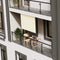 Juskys Barbados - Verticale Zonnescherm - Uitschuifbaar UV-bestendig - Beige