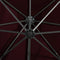 vidaXL - Zweefparasol - met - paal - en - LED-verlichting - 300 - cm - bordeauxrood