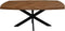 HSM Collection - Eettafel Fishbone Danish straight - 180x100x76 - Naturel/zwart - Eiken/metaal