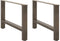 vidaXL - Salontafelpoten - 2 - st - 70x(42-43) - cm - staal - naturel